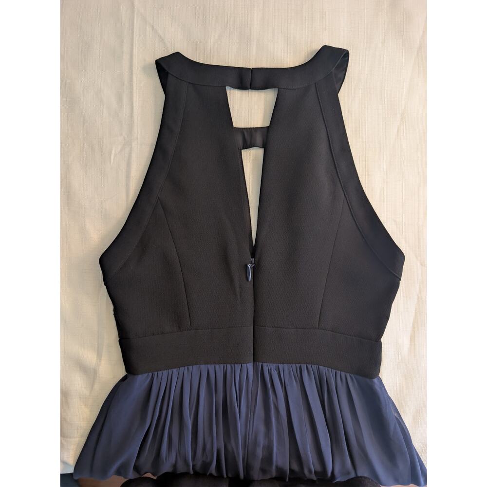 BCBGeneration Navy Maxi With Black Lace Bodice Size 0 - Picture 8 of 16